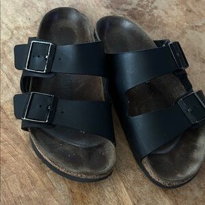 Birkenstock Black Buckle Sandals